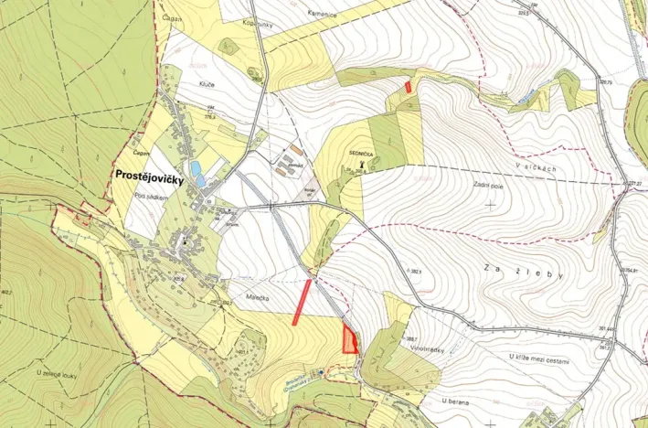 Prodej louky, Prostějovičky, 8911 m2