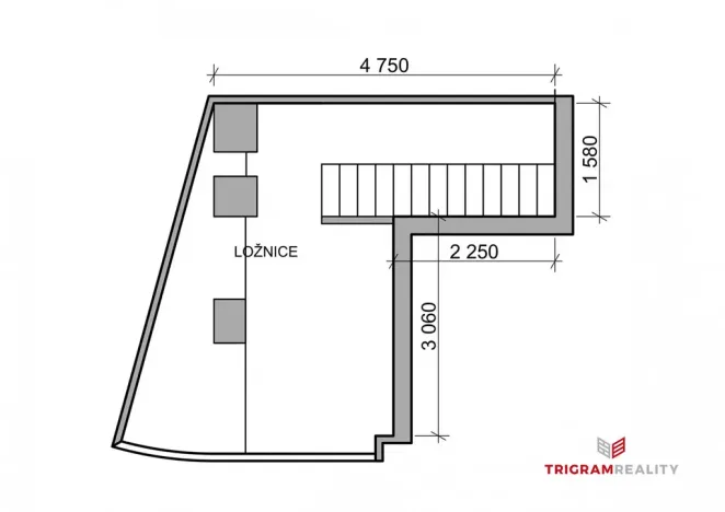 Pronájem bytu 2+kk, Hradec Králové, třída Karla IV., 70 m2