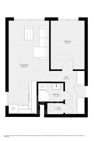 Pronájem bytu 2+kk, Praha - Michle, Mezipolí, 40 m2
