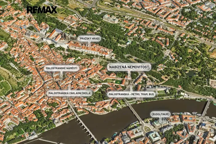 Prodej bytu 4+1, Praha - Malá Strana, Valdštejnská, 117 m2