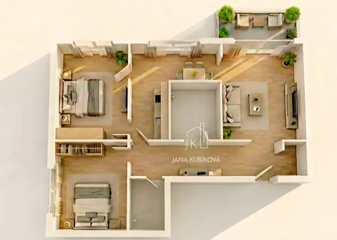 Prodej bytu 3+1, Kyjov, Brandlova, 70 m2