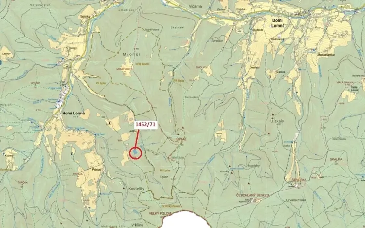 Dražba lesa, Horní Lomná, 6298 m2