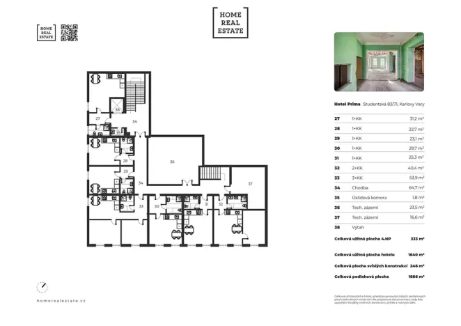 Prodej vícegeneračního domu, Karlovy Vary, Studentská, 1886 m2