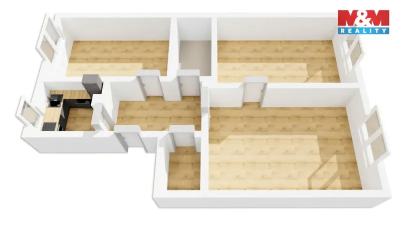 Prodej bytu 3+kk, Praha - Nusle, Na Veselí, 82 m2