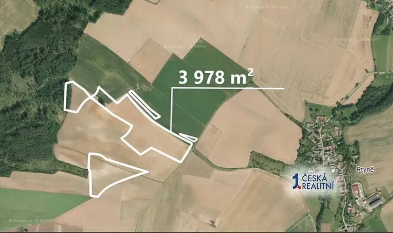 Prodej podílu pole, Zaloňov, 3977 m2