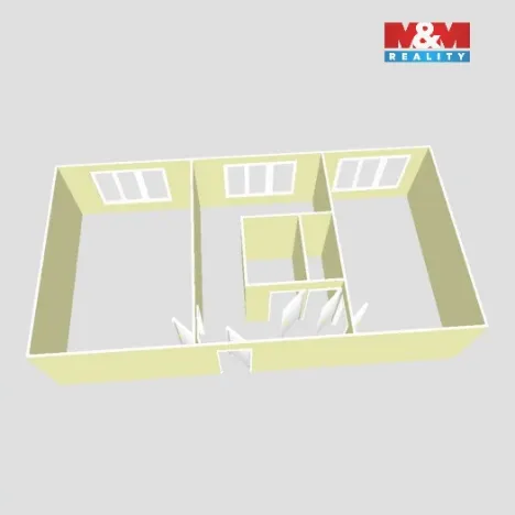 Prodej bytu 2+1, Klášterec nad Ohří - Miřetice u Klášterce nad Ohří, Lesní, 51 m2