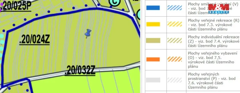 Prodej pole, Olomouc - Droždín, 863 m2