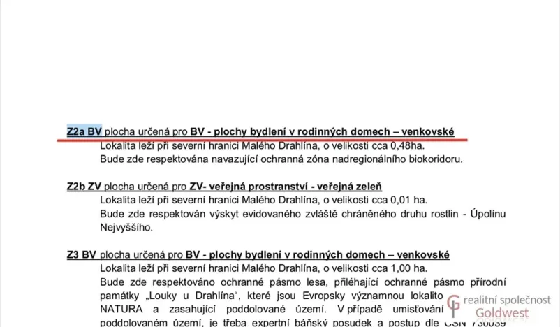 Prodej pozemku pro bydlení, Drahlín, 7939 m2