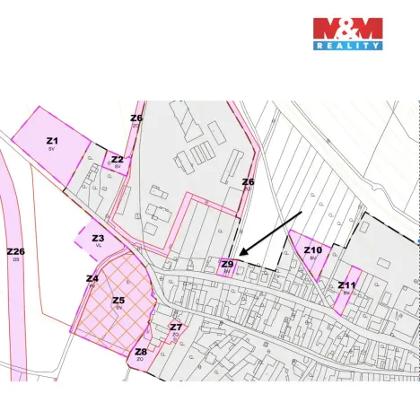Prodej zahrady, Vrutice, 550 m2