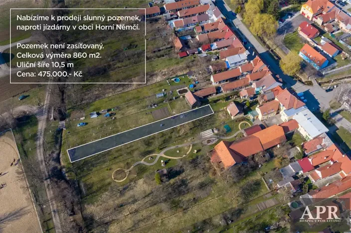 Prodej zahrady, Horní Němčí, 860 m2