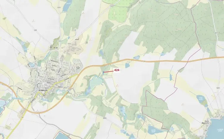 Dražba lesa, Strmilov, 967 m2