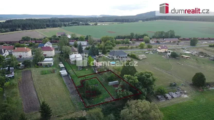 Prodej pozemku pro bydlení, Vroutek, Nádražní, 1810 m2