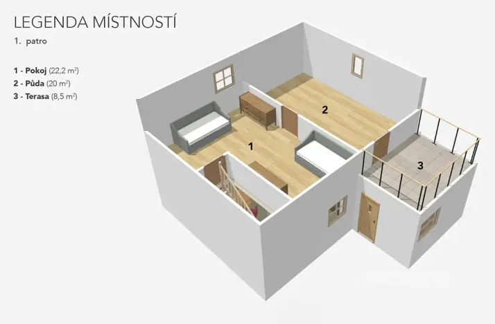 Prodej rodinného domu, Kryry, Na Rybníkách, 90 m2