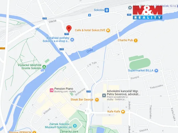 Pronájem bytu 1+1, Sokolov, Nádražní, 38 m2