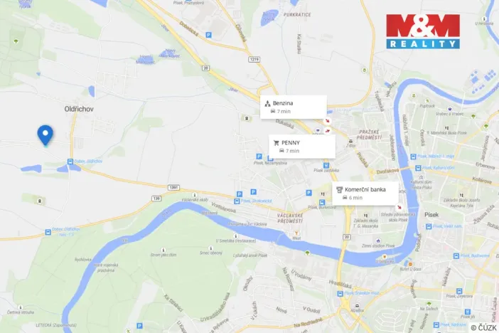 Prodej pozemku pro bydlení, Dobev - Oldřichov, 1233 m2