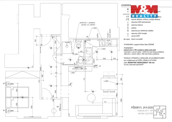 Pronájem bytu 2+kk, Praha - Radlice, Na Farkáně III, 55 m2
