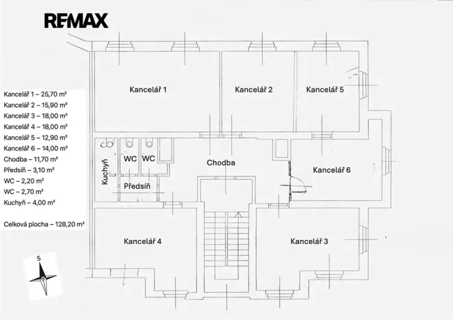 Pronájem kanceláře, Praha - Strašnice, Průběžná, 128 m2