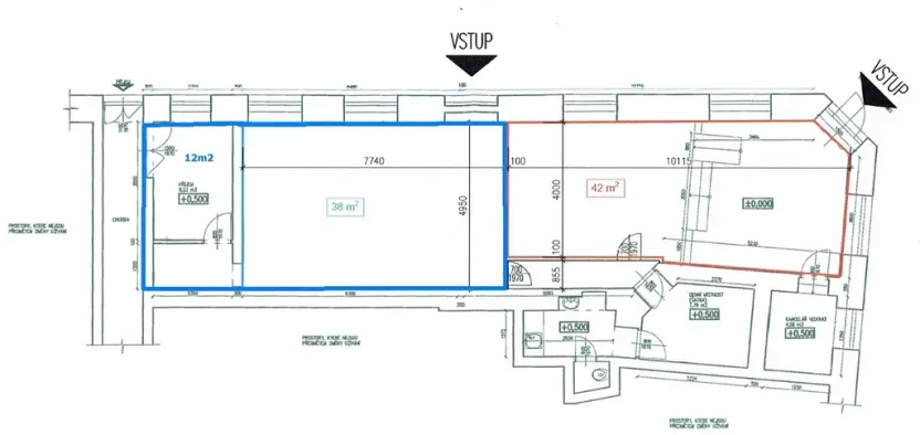 Pronájem obchodního prostoru, Brno, Vachova, 50 m2