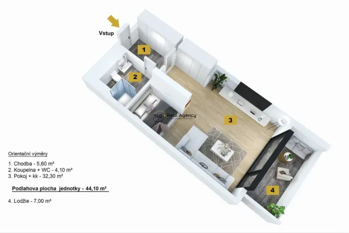 Pronájem bytu 1+kk, Praha - Braník, Skálové, 51 m2