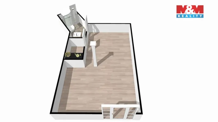 Pronájem obchodního prostoru, Poděbrady - Poděbrady III, Hakenova, 48 m2