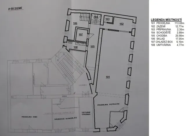 Pronájem obchodního prostoru, Hradec Králové, Mostecká, 296 m2