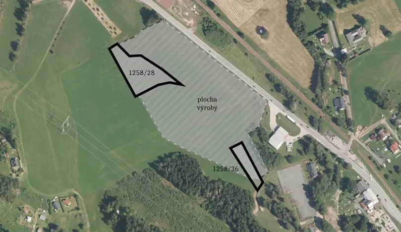 Prodej komerčního pozemku, Borová, 4941 m2