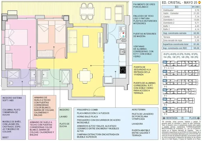 Prodej bytu 3+kk, Cabanes, Španělsko, Carrerasa Torre la Sal, 63 m2