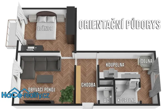 Pronájem bytu 2+1, Týniště nad Orlicí, Družstevní, 58 m2