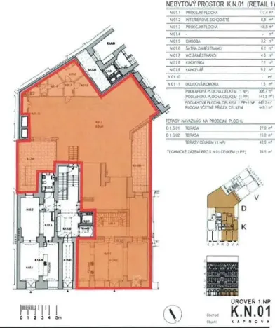 Prodej obchodního prostoru, Praha - Staré Město, Kaprova, 529 m2