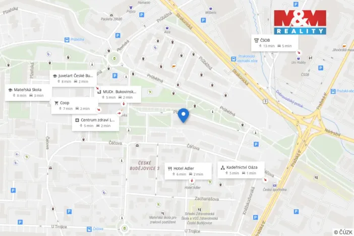 Prodej bytu 1+kk, České Budějovice - České Budějovice 3, Plzeňská, 21 m2