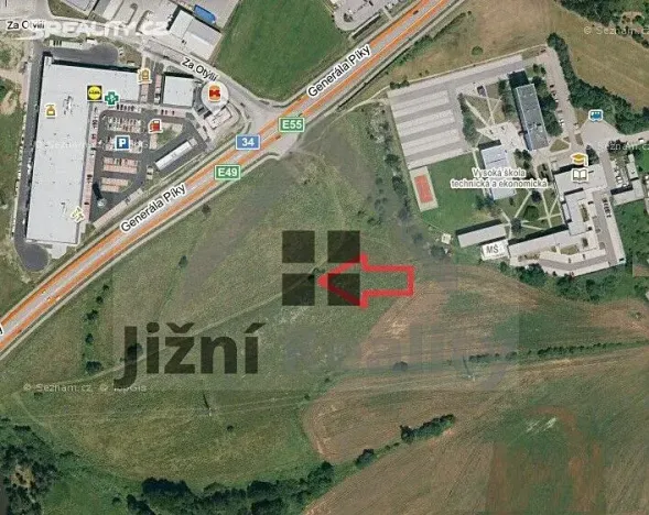 Prodej komerčního pozemku, České Budějovice, Za Otýlií, 1965 m2