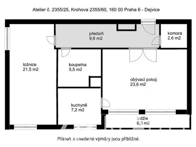 Prodej bytu 2+1, Praha - Dejvice, Krohova, 76 m2