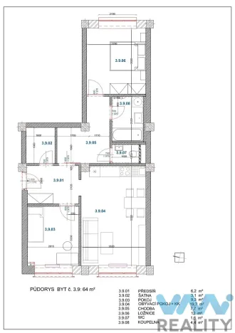 Pronájem bytu 3+kk, Ostrava, 30. dubna, 64 m2