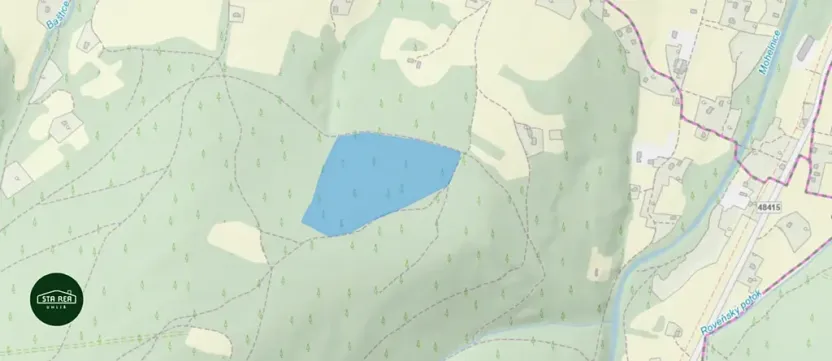 Prodej lesa, Krásná, 91919 m2