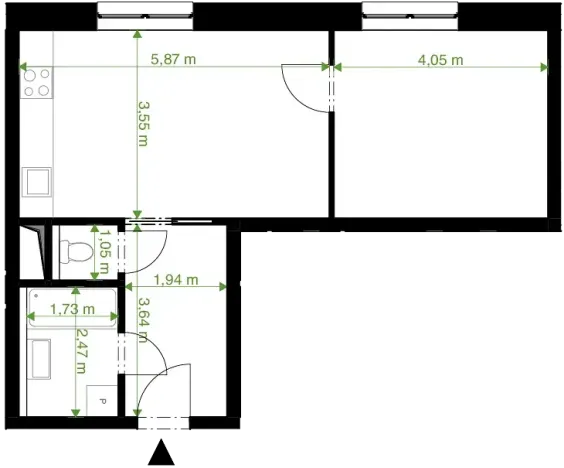 Prodej bytu 2+kk, Rychnov nad Kněžnou, Javornická, 50 m2