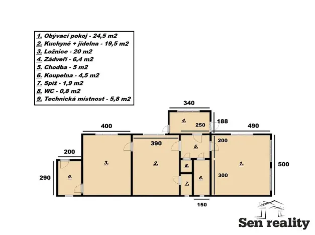 Prodej rodinného domu, Ostrov, 90 m2