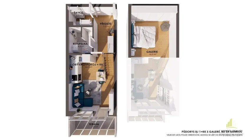 Prodej bytu 1+kk, Břeclav, 55 m2