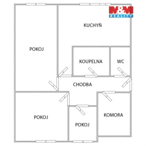 Prodej bytu 3+kk, Nymburk, Jurije Gagarina, 59 m2