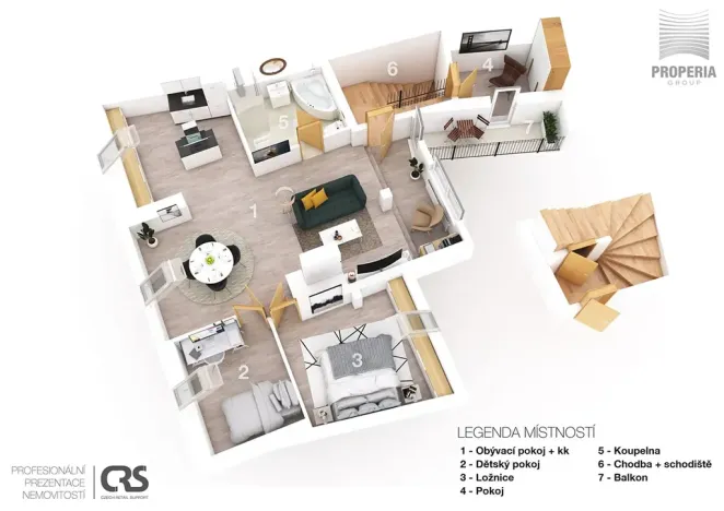 Prodej bytu 4+kk, Brno, Ríšova, 118 m2