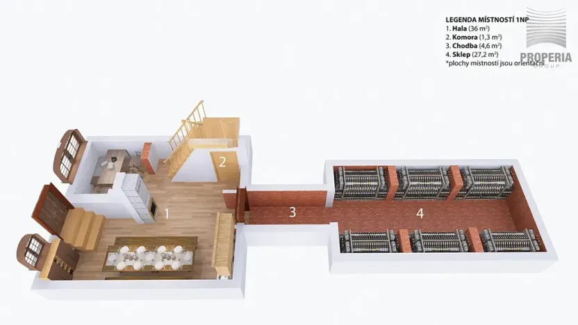 Prodej apartmánu, Strachotín, Sklepní, 285 m2