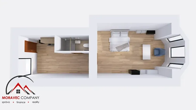 Pronájem bytu 1+1, Ostrava, Mariánskohorská, 41 m2