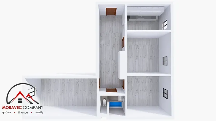 Pronájem bytu 3+1, Český Těšín, Bezručova, 85 m2