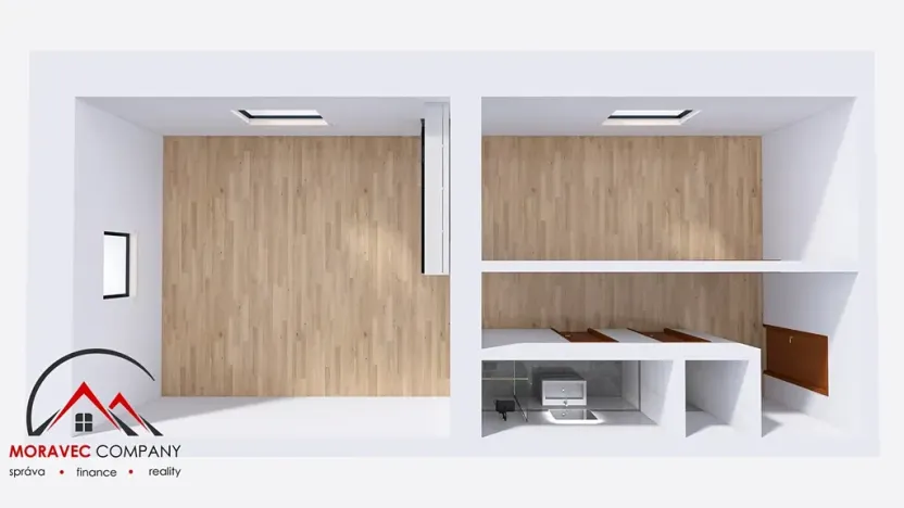 Pronájem bytu 2+kk, Ostrava, Československé armády, 55 m2