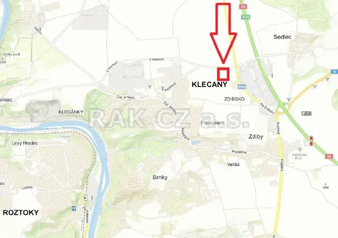 Prodej pole, Klecany, 65213 m2