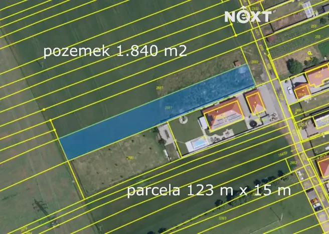 Prodej pozemku pro bydlení, Břeclav, 1840 m2