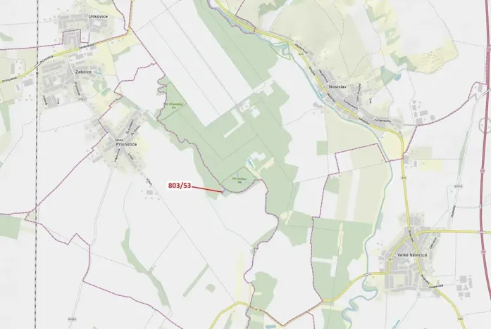 Dražba lesa, Přísnotice, 1135 m2