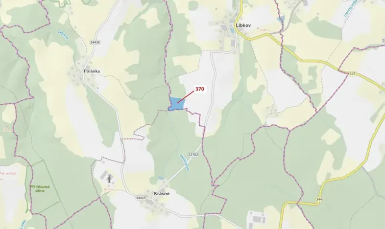 Dražba lesa, Libkov, 25540 m2