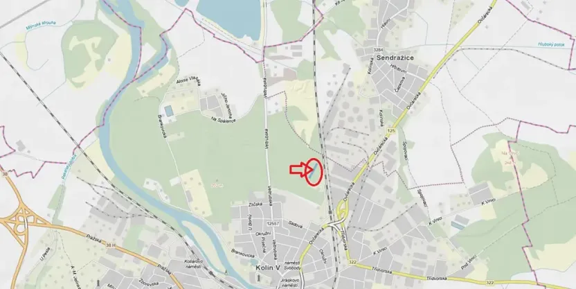 Prodej podílu lesa, Kolín, 877 m2