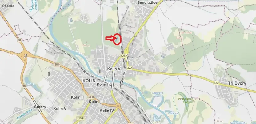 Prodej podílu lesa, Kolín, 877 m2