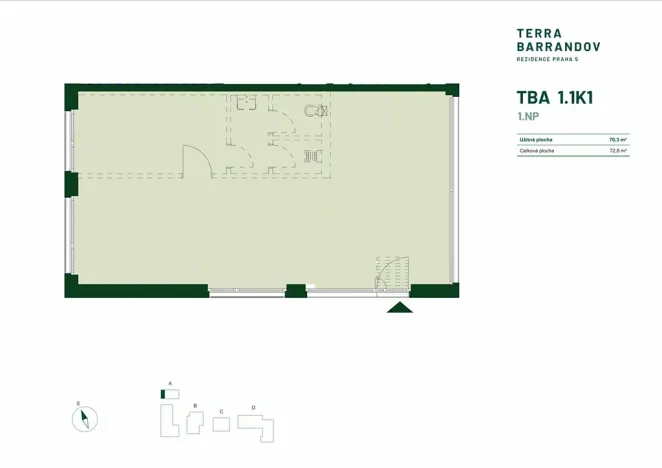 Prodej obchodního prostoru, Praha - Hlubočepy, Silurská, 72 m2